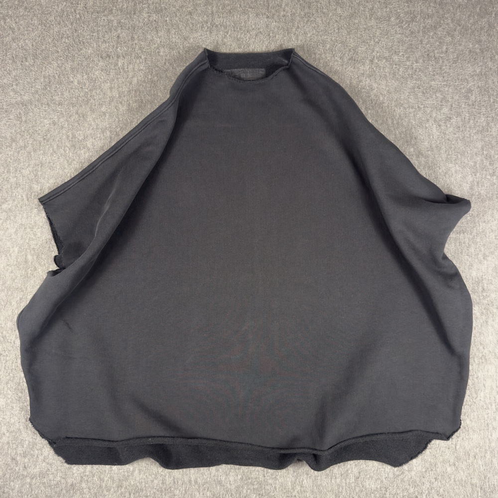 Frank & Eileen Cape Sweater Womens One Size Black 100% Cotton Knit Poncho